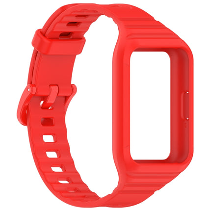 For Samsung Galaxy Fit 3 Integrated TPU Watch Band, Red, Black, White, Orange, Beige, Pink, Cyan, Sky Blue, Dark Green, Dark Blue, Green, Purple - DealBuddy