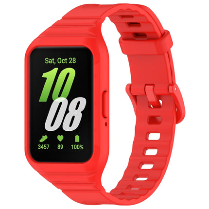 For Samsung Galaxy Fit 3 Integrated TPU Watch Band, Red, Black, White, Orange, Beige, Pink, Cyan, Sky Blue, Dark Green, Dark Blue, Green, Purple - DealBuddy
