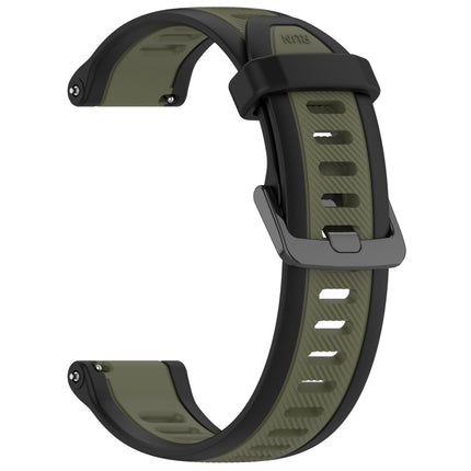 20mm Two Color Textured Silicone Watch Band