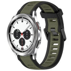 20mm Two Color Textured Silicone Watch Band, For Samsung  Galaxy Watch 4 Classic 42mm, For Samsung Galaxy Watch Active 2 44mm, For Samsung Galaxy Watch Active 2 40mm, For Samsung Galaxy Watch 42mm - DealBuddy