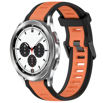 20mm Two Color Textured Silicone Watch Band, For Samsung  Galaxy Watch 4 Classic 42mm, For Samsung Galaxy Watch Active 2 44mm, For Samsung Galaxy Watch Active 2 40mm, For Samsung Galaxy Watch 42mm - DealBuddy