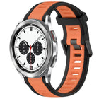 20mm Two Color Textured Silicone Watch Band, For Samsung  Galaxy Watch 4 Classic 42mm, For Samsung Galaxy Watch Active 2 44mm, For Samsung Galaxy Watch Active 2 40mm, For Samsung Galaxy Watch 42mm - DealBuddy