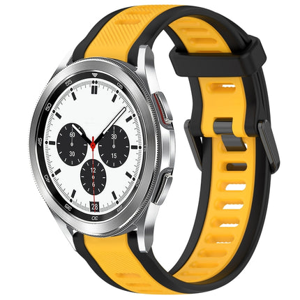 20mm Two Color Textured Silicone Watch Band, For Samsung  Galaxy Watch 4 Classic 42mm, For Samsung Galaxy Watch Active 2 44mm, For Samsung Galaxy Watch Active 2 40mm, For Samsung Galaxy Watch 42mm - DealBuddy