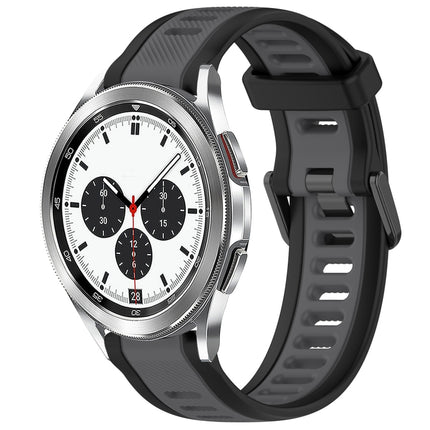 20mm Two Color Textured Silicone Watch Band, For Samsung  Galaxy Watch 4 Classic 42mm, For Samsung Galaxy Watch Active 2 44mm, For Samsung Galaxy Watch Active 2 40mm, For Samsung Galaxy Watch 42mm - DealBuddy