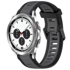 20mm Two Color Textured Silicone Watch Band, For Samsung  Galaxy Watch 4 Classic 42mm, For Samsung Galaxy Watch Active 2 44mm, For Samsung Galaxy Watch Active 2 40mm, For Samsung Galaxy Watch 42mm - DealBuddy