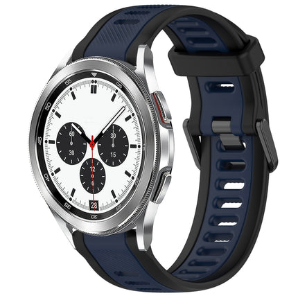 20mm Two Color Textured Silicone Watch Band, For Samsung  Galaxy Watch 4 Classic 42mm, For Samsung Galaxy Watch Active 2 44mm, For Samsung Galaxy Watch Active 2 40mm, For Samsung Galaxy Watch 42mm - DealBuddy