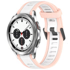 20mm Two Color Textured Silicone Watch Band
