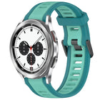 20mm Two Color Textured Silicone Watch Band
