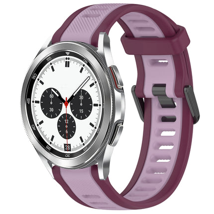 20mm Two Color Textured Silicone Watch Band, For Samsung  Galaxy Watch 4 Classic 42mm, For Samsung Galaxy Watch Active 2 44mm, For Samsung Galaxy Watch Active 2 40mm, For Samsung Galaxy Watch 42mm - DealBuddy