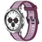 20mm Two Color Textured Silicone Watch Band, For Samsung  Galaxy Watch 4 Classic 42mm, For Samsung Galaxy Watch Active 2 44mm, For Samsung Galaxy Watch Active 2 40mm, For Samsung Galaxy Watch 42mm - DealBuddy