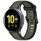 For Samsung Galaxy Watch Active 2 44mm / Green+Black