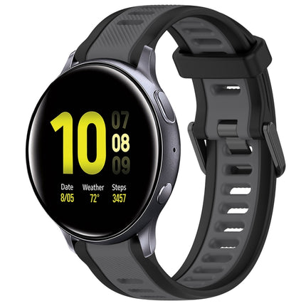 20mm Two Color Textured Silicone Watch Band, For Samsung  Galaxy Watch 4 Classic 42mm, For Samsung Galaxy Watch Active 2 44mm, For Samsung Galaxy Watch Active 2 40mm, For Samsung Galaxy Watch 42mm - DealBuddy