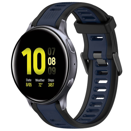 20mm Two Color Textured Silicone Watch Band
