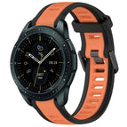 For Samsung Galaxy Watch 42mm / Orange+Black