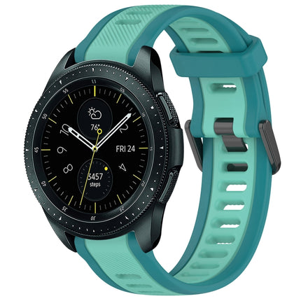 20mm Two Color Textured Silicone Watch Band