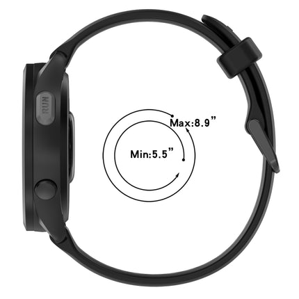 20mm Two Color Textured Silicone Watch Band
