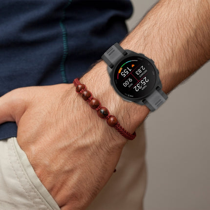 20mm Two Color Textured Silicone Watch Band