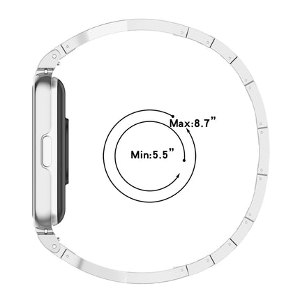For Samsung Galaxy Fit 3 X Shaped Dual Row Diamond Metal Frame Watch Band