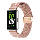 For Samsung Galaxy Fit3 Magnetic Buckle Nylon Braid Watch Band