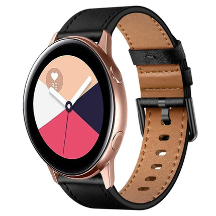 20mm SX Connector Metal Button Switch Leather Watch Band, For Samsung Galaxy Watch 5, For Samsung Galaxy Watch 5 Pro, For Samsung Galaxy Watch 4, For Samsung Galaxy Gear Sport, For Samsung Galaxy Watch 3 41mm, For Samsung Galaxy Watch Active           ... - DealBuddy