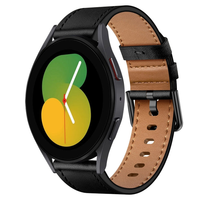 20mm SX Connector Metal Button Switch Leather Watch Band, For Samsung Galaxy Watch 5, For Samsung Galaxy Watch 5 Pro, For Samsung Galaxy Watch 4, For Samsung Galaxy Gear Sport, For Samsung Galaxy Watch 3 41mm, For Samsung Galaxy Watch Active           ... - DealBuddy