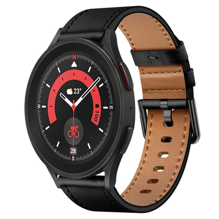 20mm SX Connector Metal Button Switch Leather Watch Band, For Samsung Galaxy Watch 5, For Samsung Galaxy Watch 5 Pro, For Samsung Galaxy Watch 4, For Samsung Galaxy Gear Sport, For Samsung Galaxy Watch 3 41mm, For Samsung Galaxy Watch Active           ... - DealBuddy