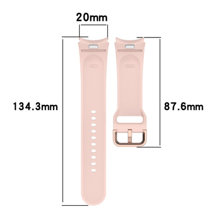 Solid Color Colorful Buckle Quick Release Silicone Watch Band, For Samsung Galaxy Watch FE 40mm, For Samsung Galaxy Watch 7 40 / 44mm