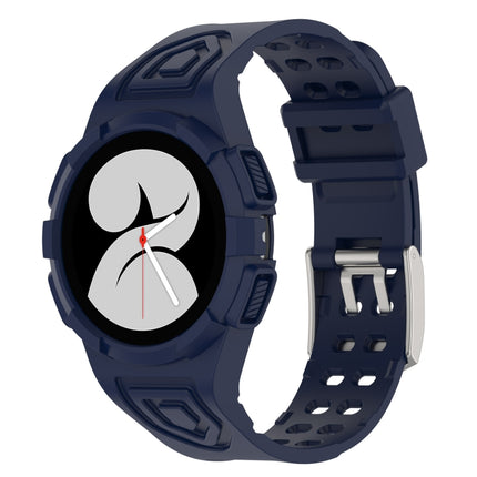 For Samsung Galaxy Watch FE / Watch6 / Watch6 Classic Armored TPU Integrated Watch Band, Transparent White, Transparent Black, Transparent Pink, Transparent Blue, Transparent Orange, Transparent Green, Black, Blue, Red, Pink, Ivory White, Coffee, Orange - DealBuddy