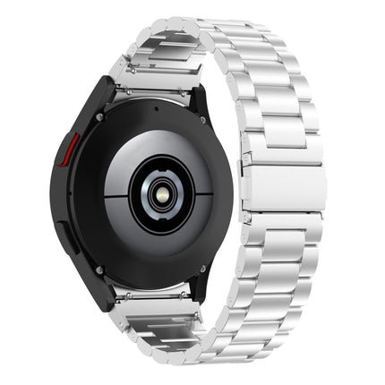 Three Bead Stainless Steel Metal Watch Strap