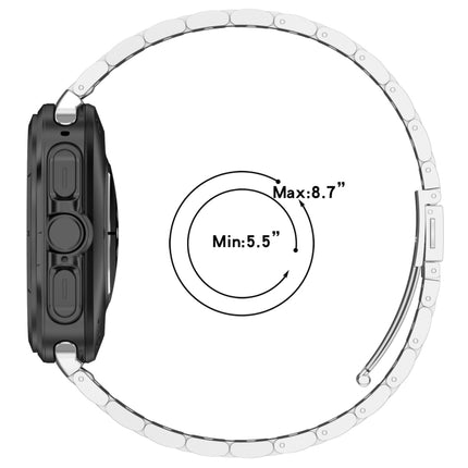 For Samsung Galaxy Watch Ultra 47mm Three Beads Stainless Steel Metal Watch Band, Silver, Black, Gold, Rose Gold - DealBuddy