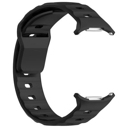 For Samsung Galaxy Watch Ultra 47mm Solid Color Reverse Buckle Silicone Watch Band, Black, White, Blue, Yellow, Light Gray, Dark Green, Cyan, Dark Blue, Starlight, Pink - DealBuddy
