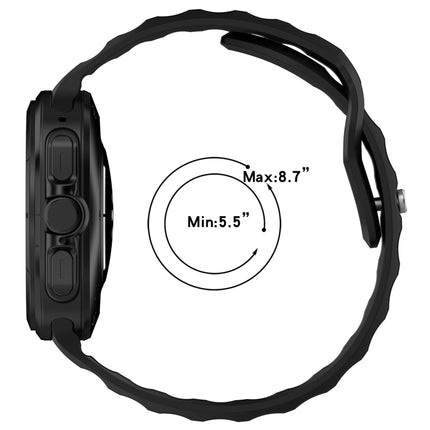 For Samsung Galaxy Watch Ultra 47mm Solid Color Reverse Buckle Silicone Watch Band, Black, White, Blue, Yellow, Light Gray, Dark Green, Cyan, Dark Blue, Starlight, Pink - DealBuddy