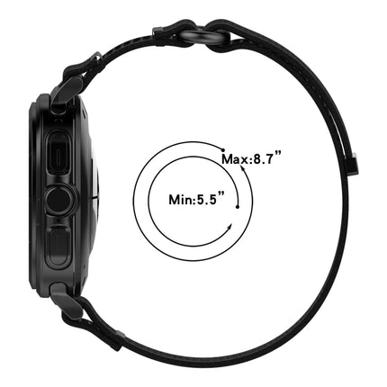 For Samsung Galaxy Watch Ultra 47mm Hook and Loop Fastener Loop Nylon Watch Band