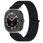 For Samsung Galaxy Watch Ultra 47mm Loop Nylon Hook and Loop Fastener Watch Band, Black, Blue Ocean, Rainbow, Seashell Color, Sea Blue, Gray Blue, Khaki Yellow, Dark Blue, Lime - DealBuddy