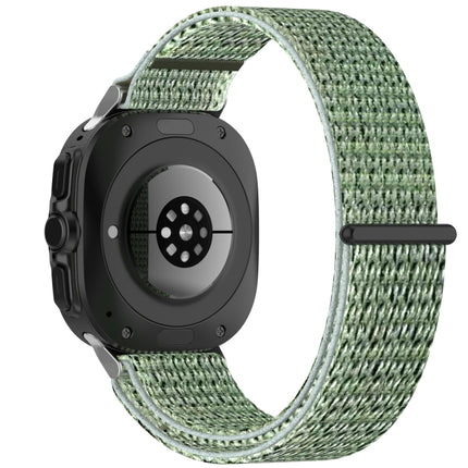 For Samsung Galaxy Watch Ultra 47mm Loop Nylon Hook and Loop Fastener Watch Band, Black, Blue Ocean, Rainbow, Seashell Color, Sea Blue, Gray Blue, Khaki Yellow, Dark Blue, Lime - DealBuddy