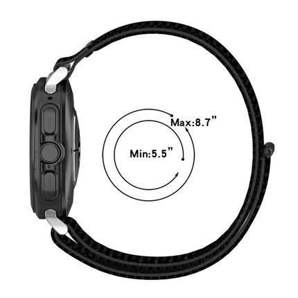 For Samsung Galaxy Watch Ultra 47mm Loop Nylon Hook and Loop Fastener Watch Band, Black, Blue Ocean, Rainbow, Seashell Color, Sea Blue, Gray Blue, Khaki Yellow, Dark Blue, Lime - DealBuddy