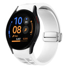Richard Magnetic Folding Silver Buckle Silicone Watch Band, For Samsung Galaxy Watch FE 40mm, For Sansung Galaxy Watch 5 Pro Golf Edition, For Samsung Galaxy Watch 5 Golf Edition - DealBuddy