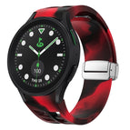 For Sansung Galaxy Watch 5 Pro Golf Edition / Black Red Camouflage