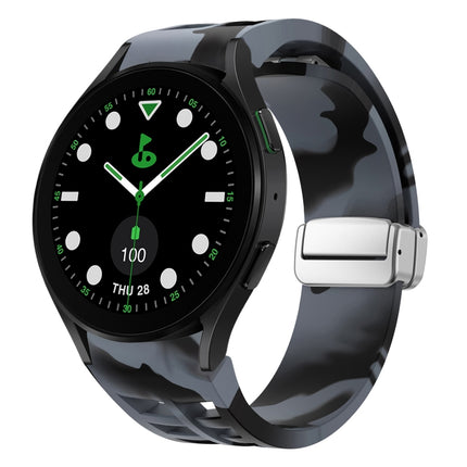 Richard Magnetic Folding Silver Buckle Silicone Watch Band, For Samsung Galaxy Watch FE 40mm, For Sansung Galaxy Watch 5 Pro Golf Edition, For Samsung Galaxy Watch 5 Golf Edition - DealBuddy