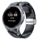 For Samsung Galaxy Watch 7 40 / 44mm / Black Gray Camouflage