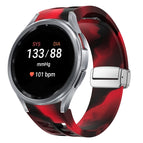 For Samsung Galaxy Watch 7 40 / 44mm / Black Red Camouflage