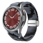 For Samsung Galaxy Watch 6 Classic 43 / 47mm / Black Gray Camouflage