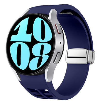 Richard Magnetic Folding Silver Buckle Silicone Watch Band, For Samsung Galaxy Watch 6 40 / 44mm, For Samsung Galaxy Watch 5 40 / 44mm, For Samsung Galaxy Watch 4 40 / 44mm - DealBuddy