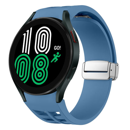 Richard Magnetic Folding Silver Buckle Silicone Watch Band, For Samsung Galaxy Watch 6 40 / 44mm, For Samsung Galaxy Watch 5 40 / 44mm, For Samsung Galaxy Watch 4 40 / 44mm - DealBuddy