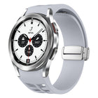 Richard Magnetic Folding Silver Buckle Silicone Watch Band