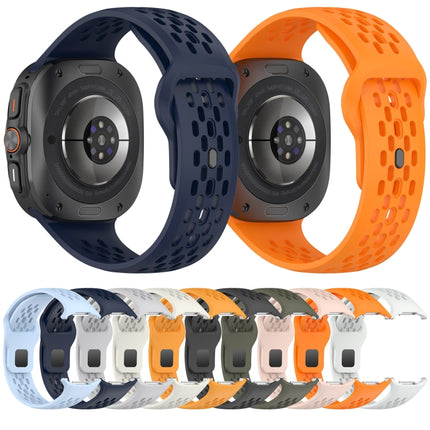 Reverse Buckle Silicone Breathable Watch Band