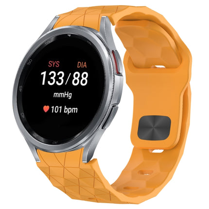 Football Texture Reverse Buckle Silicone Watch Band, For Samsung Galaxy Watch FE 40mm, For Samsung Galaxy Watch 7 44mm, For Samsung Galaxy Watch 7 40mm, For Samsung Galaxy Watch 6 Classic 47mm