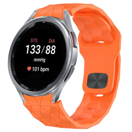 Football Texture Reverse Buckle Silicone Watch Band, For Samsung Galaxy Watch FE 40mm, For Samsung Galaxy Watch 7 44mm, For Samsung Galaxy Watch 7 40mm, For Samsung Galaxy Watch 6 Classic 47mm