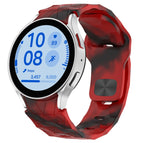 For Samsung Galaxy Watch FE 40mm / Camouflage Red