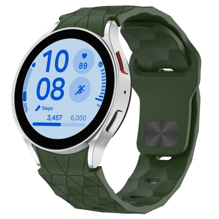 Football Texture Reverse Buckle Silicone Watch Band, For Samsung Galaxy Watch FE 40mm, For Samsung Galaxy Watch 7 44mm, For Samsung Galaxy Watch 7 40mm, For Samsung Galaxy Watch 6 Classic 47mm